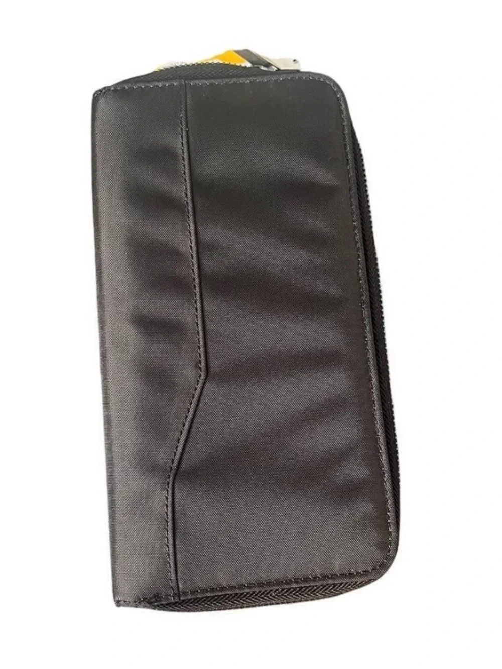 Open Story Black Zip-Around Travel Wallet